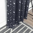 thumbnail image 2 of Silver Foil Outer Space Theme Blackout Curtains Dark Grey - 63, 2 of 5