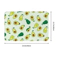 thumbnail image 3 of Xecao Cartoon Fruit print Flannel Mat: Non-slip, 16x24in. Ideal for kitchen, bedroom, bath & living room., 3 of 9