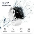 thumbnail image 3 of [2 in 1] for Waterproof Apple Watch Screen Protector Case Series 8 & 7 45mm,360 Protective PC Face Cover Built-in Tempered Glass, Front & Back Bumper for iWatch Series 8 & 7 Accessories, 3 of 5