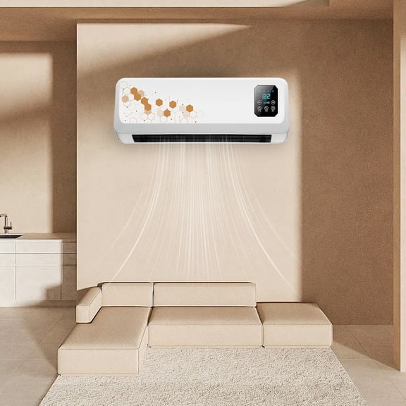 FYHALE 6,000 BTU 250 Sq ft 115V Through-the-Wall Air Conditioner with Remote Control, White,