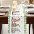 thumbnail image 3 of Table Runners 72 Inches Long Dress Scarves, Easter Farmhouse Kitchen Table Runner, Coffee Tablerunners, Funny Bunny Ear Gnomes Colorful Eggs Flowers Plaid 16x72 Inch, 3 of 9
