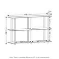 thumbnail image 6 of Furinno Turn-N-Tube No Tools 3-Tier Modern Rectangle Side Display Rack, Bauhaus Oak/Beige, 6 of 7