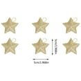 thumbnail image 2 of 6 pc Christmas Ball Bauble Ornament Glittering Star Christmas Indoor Outdoor Hanging Decoration Holiday Party Wedding Halloween Thanksgiving Valentine's Day Decor, 2 of 2