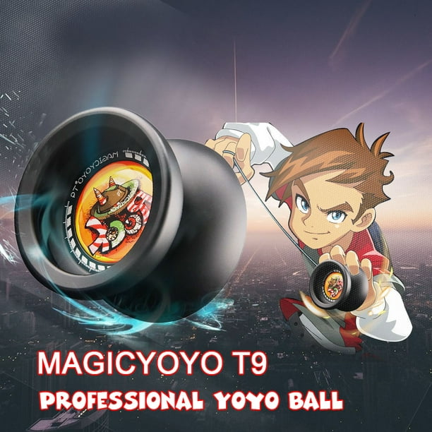 MAGICYOYO T9 en alliage d'aluminium poli réactif qui ne répond pas Yoyo  Ball Spin Toy pour les enfants 