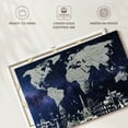 thumbnail image 6 of Elephant Stock Starry World Map Wall Art - Horizontal Canvas Wall Art - Living Room Wall Decor - Map Canvas - Black And Blue Decor - 24" x 16", 6 of 8