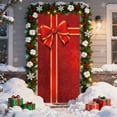 thumbnail image 5 of Christmas Door Cover 185*90/180*90Cm,Christmas Door Curtain Ensigns Outdoor Photo Christmas Day Party Elves Celebration Decoration Background Hanging Decoration Hanging Fabric, 5 of 6