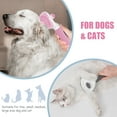 thumbnail image 6 of Cat Brush, Dog Self Cleaning Slicker Brush, Pet Shedding Grooming Brushes Remove Long Short Hair Massaging Comb Indoor Cat, Removes Loose Undercoat for Puppy Kitten, Pink, 6 of 7