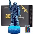 thumbnail image 1 of D77-TC Pelican 3D Illusion Night Light Lamp 16 Colors Changeable with Romete Control Home Room Halo UNSC Pelican Dropship Decor Lighting Creative Gif, 1 of 6