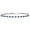Sterling Silver, variant on Gem Stone King 925 Sterling Silver Blue Created Sapphire Tennis Bracelet | 1.76 Cttw | Round: 2.5MM | 7 inch