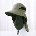 thumbnail image 5 of iHPH7 Sunhats for Women Uv Protection Waterproof Bucket Hat Hiking Hat Women Men's Sun Hats Hiking Hats for Men, Army Green One Size, 5 of 8