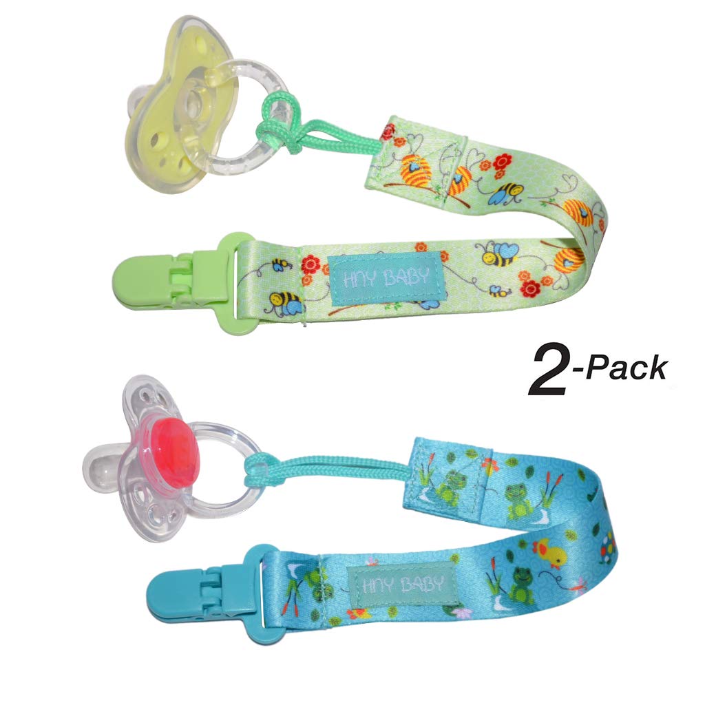 Pacifier Clip with Plastic Clip Universal fit to all Soothers, Binkys