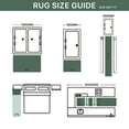 thumbnail image 7 of KUETH 2X7 Runner Rugs for Kitchen, Non Slip Machine Washable Low-Pile Rugs, Strain resistant and Ultra-thin Print Rug for Hallway, Bathroom, Laundry., 7 of 7