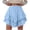 Sky Blue, variant on larppty Flowy Shorts For Women Casual Boho Ruffle Tiered Skorts High Waist Mini Skirts Tennis Crochet Shorts(Yellow, XL)