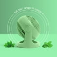 thumbnail image 3 of IRIS USA WOOZOO Fan, Circulator Fan, Table Air Circulator, Desk Fan, Fan for Bedroom, 3 Speeds, 52ft Max Air Distance, 11.5 Inches, 360° Adjustable Tilt, 30 db Low Noise, Green, 3 of 6