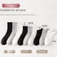 thumbnail image 4 of Calcetines de hombre, calcetines de color liso, calcetines de estilo empresarial, calcetines bajos, calcetines transpirables hasta media pantorrilla, medias de algodón para primavera,, 4 of 4