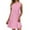 Pink, variant on Kaemgyyd Women's Summer Dresses Solid Color Loose Sleeveless Tank Dress Crew Neck High Waist Tiered Sundresses Beach Clothes