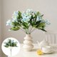 thumbnail image 1 of Flores artificiales de lirio, ramo de lirios falsos | Arreglo floral artificial con hojas verdes y detalles blancos, 1 of 6