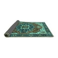 thumbnail image 2 of Ahgly Company Indoor Round Persian Turquoise Blue Traditional Area Rugs, 8' Round, 2 of 4