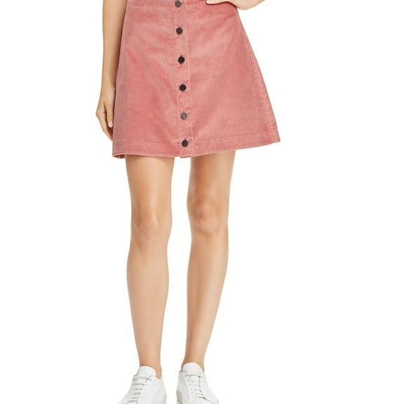 Elizabeth and James Womens Prewitt Corduroy Skirt, Pink, 10