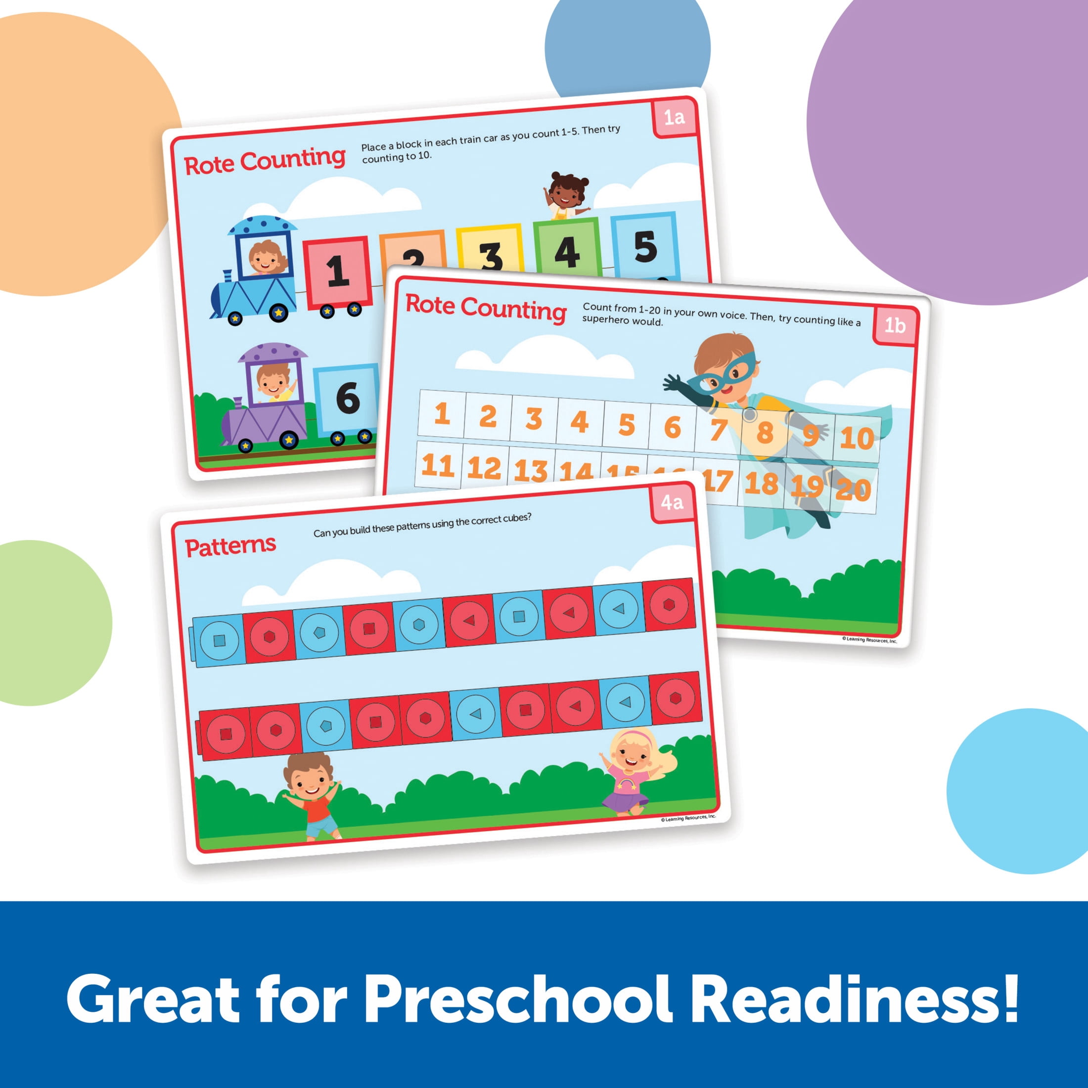 Learning Resources MathLink Cubes for Preschool and Up Math Toys