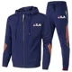 thumbnail image 3 of Primavera y otoño nueva ropa deportiva para hombres conjunto de 2 piezas chaqueta con cremallera pantalones deportivos casuales ropa de marca hombres conjunto de ropa deportiva para correr, 3 of 5