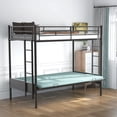 thumbnail image 3 of Twin over Full Metal Bunk Bed, Multi-Function,Black(OLD SKU:MF286650AAB), 3 of 10