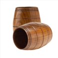 thumbnail image 2 of Jarra de Cerveza Clásica de Madera con Forma de Barril de 4 Piezas, Tazas de Té Hechas una Mano, para Café, Bebidas Calientes, Leche, Vino, 210 Ml, 2 of 5