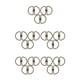 thumbnail image 2 of Naiovety 6 piezas en forma de U llavero anillo latón tornillo bloqueo Clip llaveros coche llavero organizador suministros para mochila bronce Type2 NO2, 2 of 6