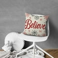 thumbnail image 7 of Merry Christmas Winter Snowflake Believe Throw Pillows Cover Beautiful Square Cushion Covers 4 Pack Fashion Throw Cushion Case for Indoor Home Bedroom, 7 of 7