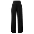 thumbnail image 4 of Pantalones de chándal de cintura alta y pierna ancha para mujer: pantalones palazzo de yoga con bolsillos, tejido elástico, para todas las ocasiones, tallas S-XXL, 4 of 5