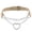 Beige, variant on Heart Choker Necklace for Women Gothic Pendant Goth Emo Colorful Gifts Stainless Steel Adjustable Dainty Cute Personalized Simple Elegant Statement Jewelry Deep Brown