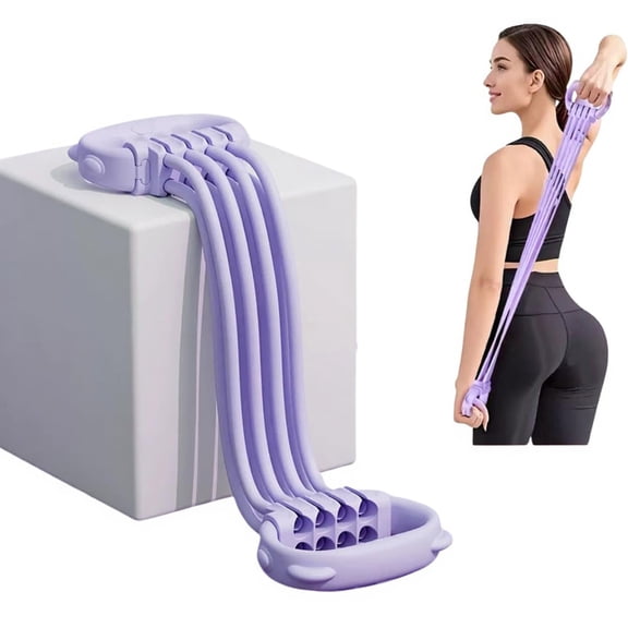 Arsvita Chest Expander Puller Fitness Resistance Bands Adjustable Pull Strength Muscle Exerciser with 8 Tubes for Home Fitness Muscle Training