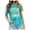 Mint Green, variant on Vetement Femme ete 2025 Women's Casual Letter Printed Solid Color Pullover Round Neck Short Sleeve T Shirt Athletic Tops for Women Long Sleeve Women's Tops Summer Summer Woman Shirts Long The S