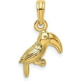 thumbnail image 3 of 10K Yellow Gold 3-D Textured/Polished Toucan Bird Charm - 18.8mm, 3 of 7