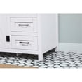 thumbnail image 5 of Elegant Decor Grant 42" Aluminum MDF Single Bathroom Vanity in White, 5 of 8