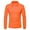 Orange, variant on Men's Fashion Casual Long Sleeved Solid Color Quarter Button Up Lapel Self-cultivation Top Orange 8(L)