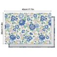 thumbnail image 6 of Pioneer Flower Floral Print Pattern Summer Placemats Table Placemats Set Of 4-Linen Kitchen Washable Placemats Table Mats 12x18 Inch Non-Slip Heat Resistant, 6 of 6