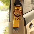 thumbnail image 2 of 2Pcs Cute Cartoon Doll Styling Car Seat Belt Cover Shoulder Strap Pad(Lion), 2 of 5