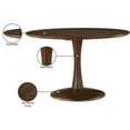 thumbnail image 6 of Meridian Furniture Holly 48" Brown Dining Table, 6 of 13
