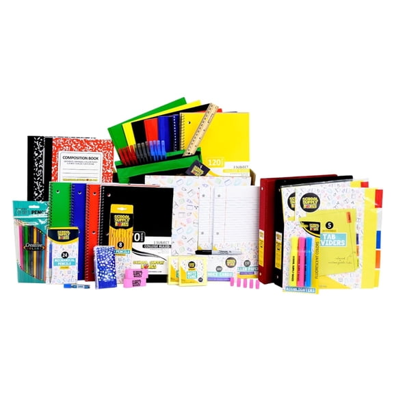 School Supply Boxes | Back to School - Ultimate High School & College Kit (150 Piece) | House Brand | Pallet (96 Units)