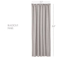 thumbnail image 6 of VHC Brands Annie Buffalo Check Farmhouse 84"x50" Panel Grey Rod Pocket Room Darkening Cotton Tie Back(s) Window Curtains, 6 of 6
