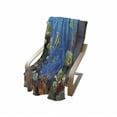 thumbnail image 4 of Marine Soft Flannel Fleece Blanket, Majestic Universe Deep Underwater World Exotic Coral Reef with Sea Creatures Nature, Cozy Plush for Indoor and Outdoor Use, 50" x 70", Multicolor, by Ambesonne, 4 of 6