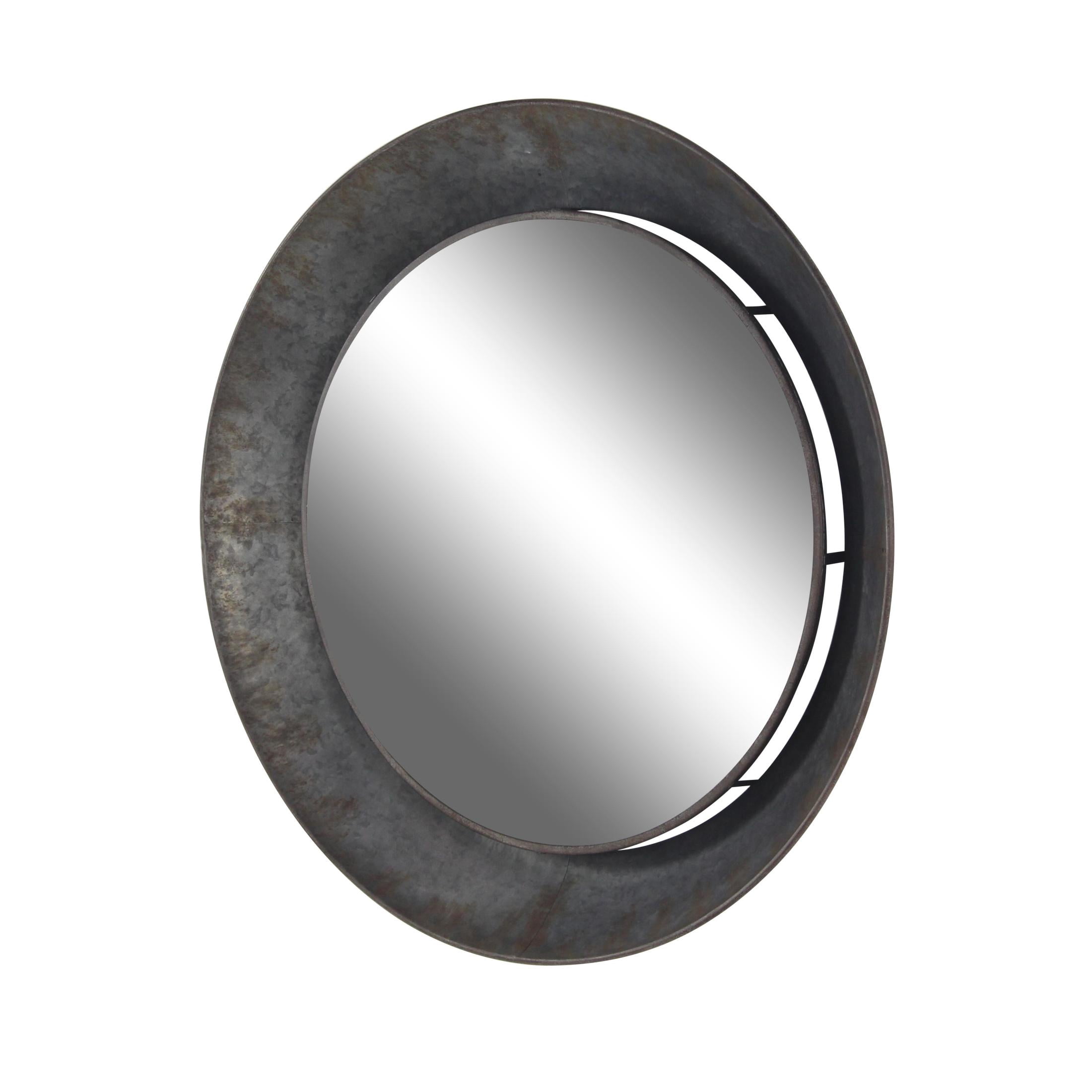 DecMode 35" x 35" Gray Wall Mirror