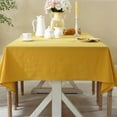 thumbnail image 4 of 100% Cotton Table Cloth Solid Color Simplicity Wash Cotton Table Cover Restaurant Kitchen Party Holiday Tablecloth Decoration, 4 of 9