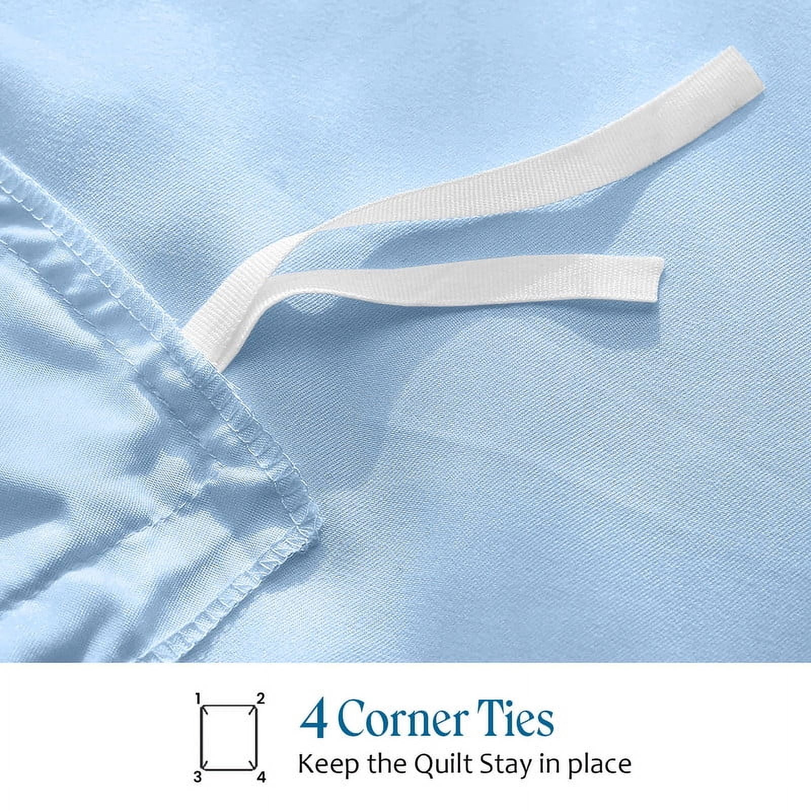 500 Thread Count 100% Egyptian Cotton 1 Piece Duvet Cover with Zipper Closure & Corner Twin/TwinXL 1 Pc Duvet Cover Color Sky Blue Solid