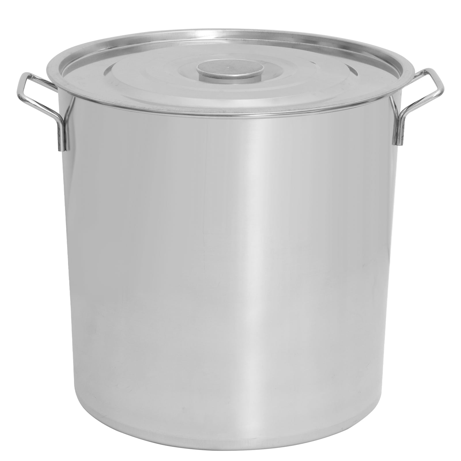 Stainless Steel Thick Stockpot Large Capacity Soup Pot Multipurpose Rice Bucket with Lid (Strip