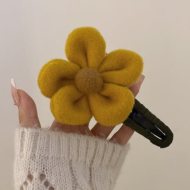 XWSHYW Herramientas de Belleza Temperamento y Horquilla de Flores de Invierno para Mujer, Parte Posterior de La Pinza para El Pelo, Tocado, Pinza de Flores