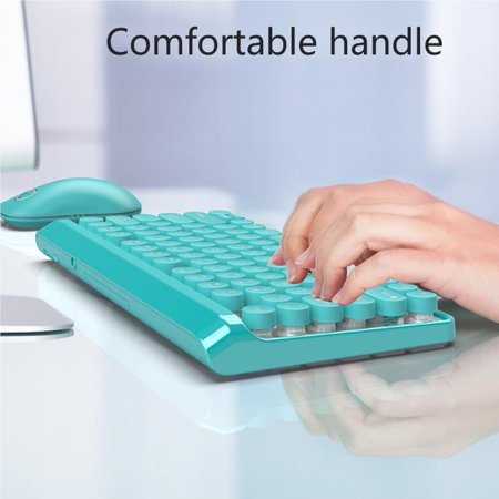 2.4G Wireless Multimedia Keyboard Mechanical Waterproof Keyboard Office ...