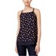 thumbnail image 1 of maison Jules Blusa de punto con capas estampadas para mujer, azul, mediana, 1 of 1
