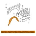 thumbnail image 3 of For 93-98 T100 Truck Front Splash Shield Inner Fender Liner Left Right SET PAIR, 3 of 5